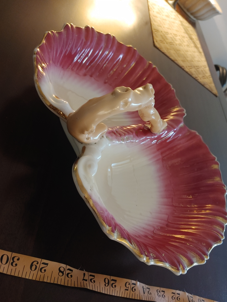 Antique divided serving dish - photo 2