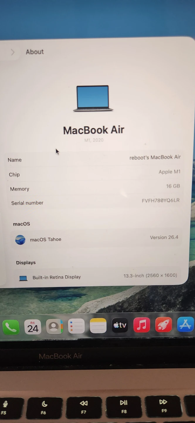 Apple MacBook Air M1, 16GB RAM, 2020 - photo 5