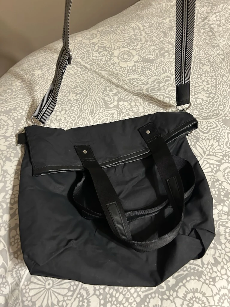 Lululemon messenger/ book bag _flip top with crossbody strap