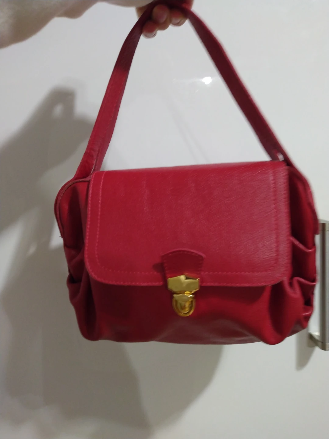 Red Leather Handbag