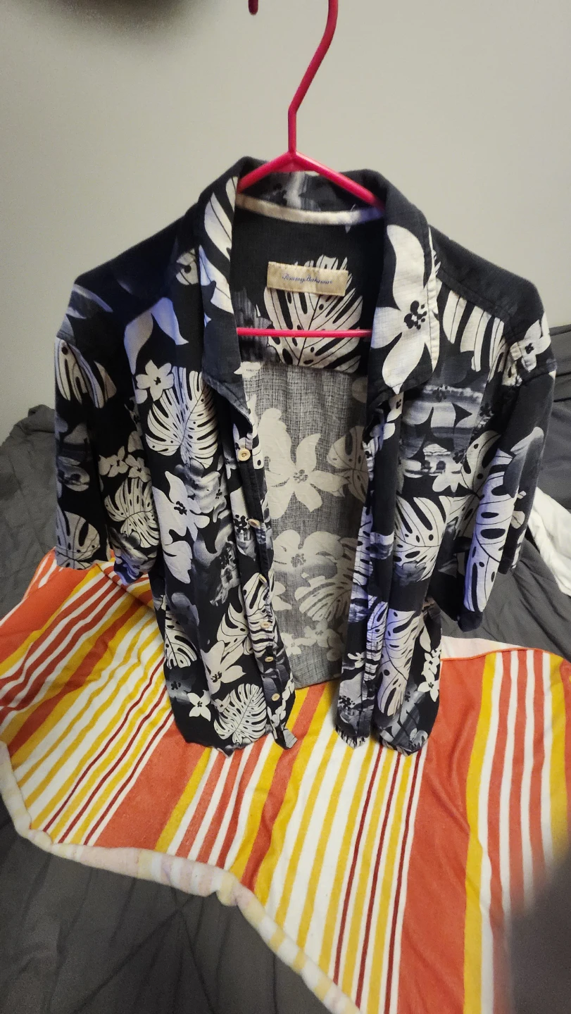 Tommy Bahama Men's Short Sleeve Floral Shirt XLB