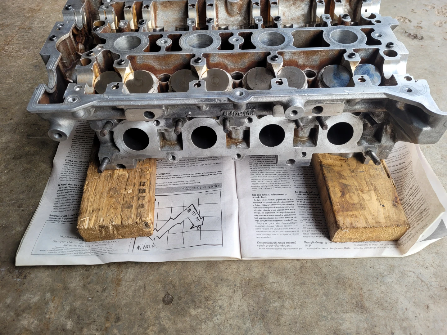 ENGINE CYLINDER HEAD, for an 2003 Audi ,A4,1.8 liter Turbo