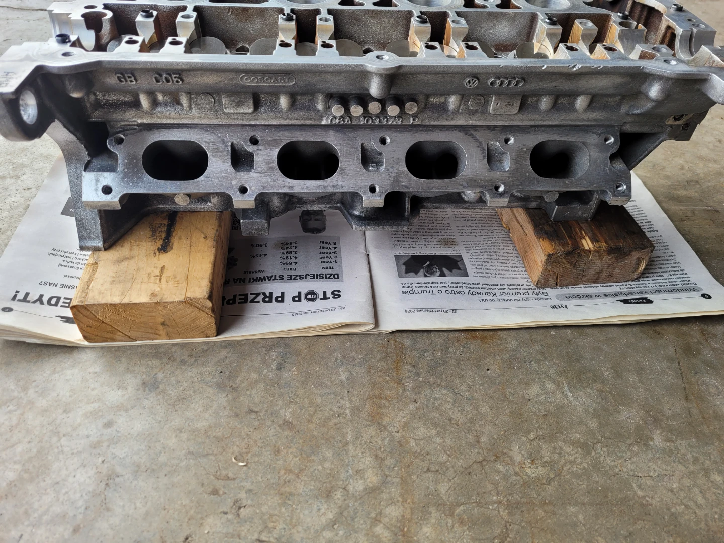 ENGINE CYLINDER HEAD, for an 2003 Audi ,A4,1.8 liter Turbo - photo 4