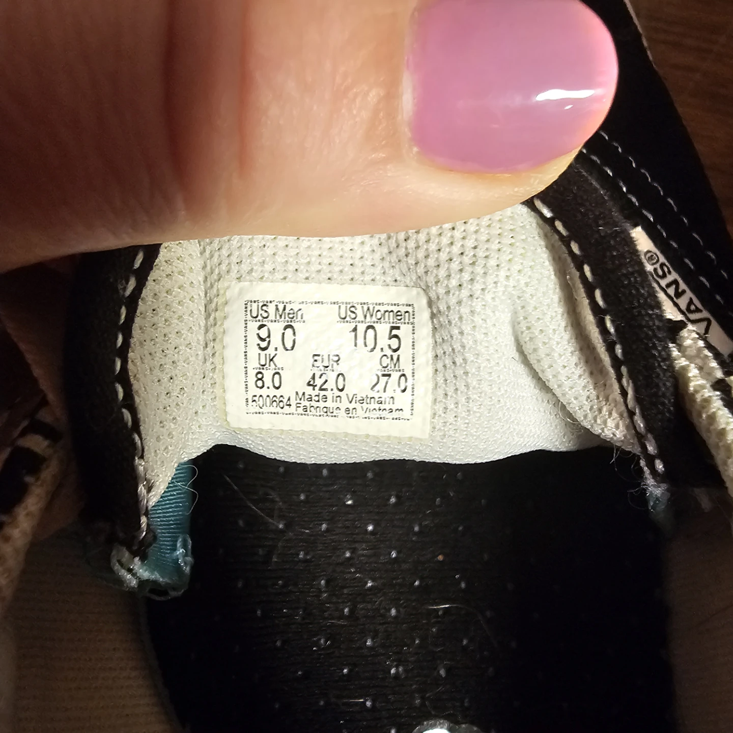Vans Comfycush Era "Tear Check" Black/True White Sneakers Size 9 - photo 2