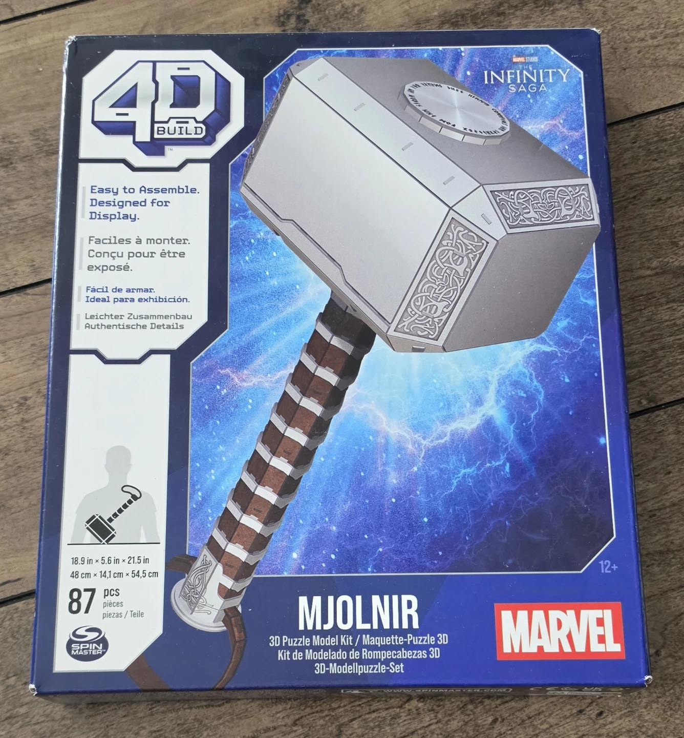 NEW! Marvel 4D Build Mjolnir 3D Puzzle Model Kit