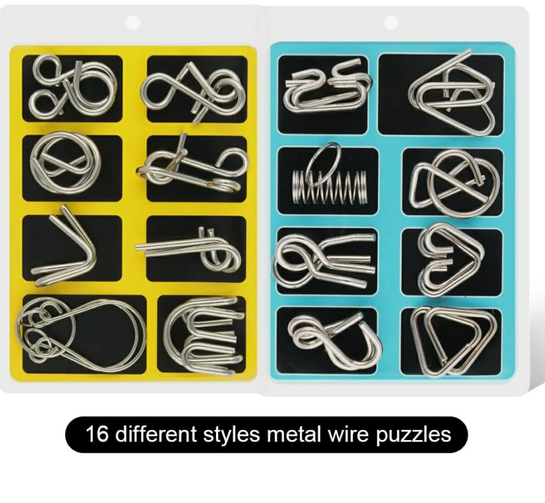 Metal Wire Puzzles Set 🌱 - photo 2