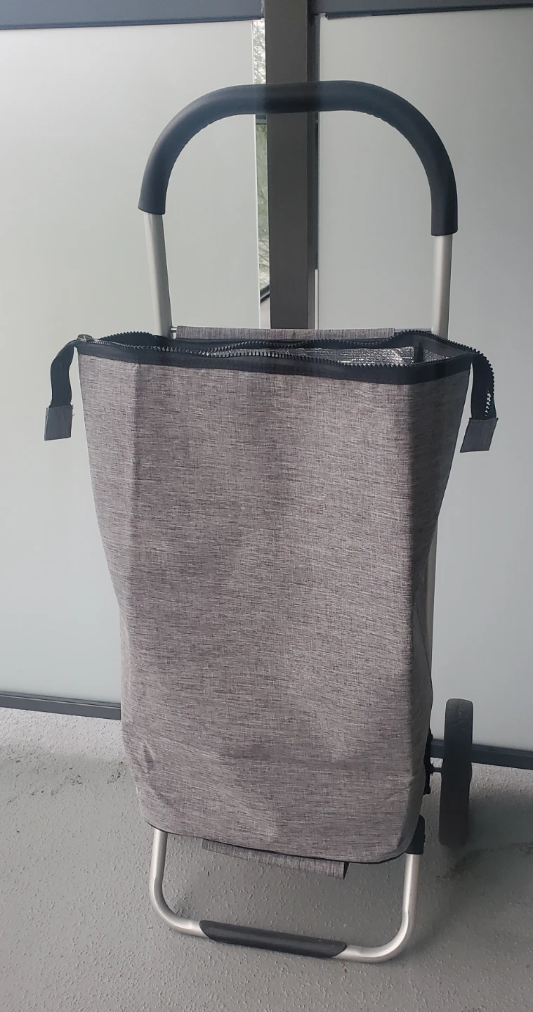Grey Rolling Shopping Trolley Bag - photo 2