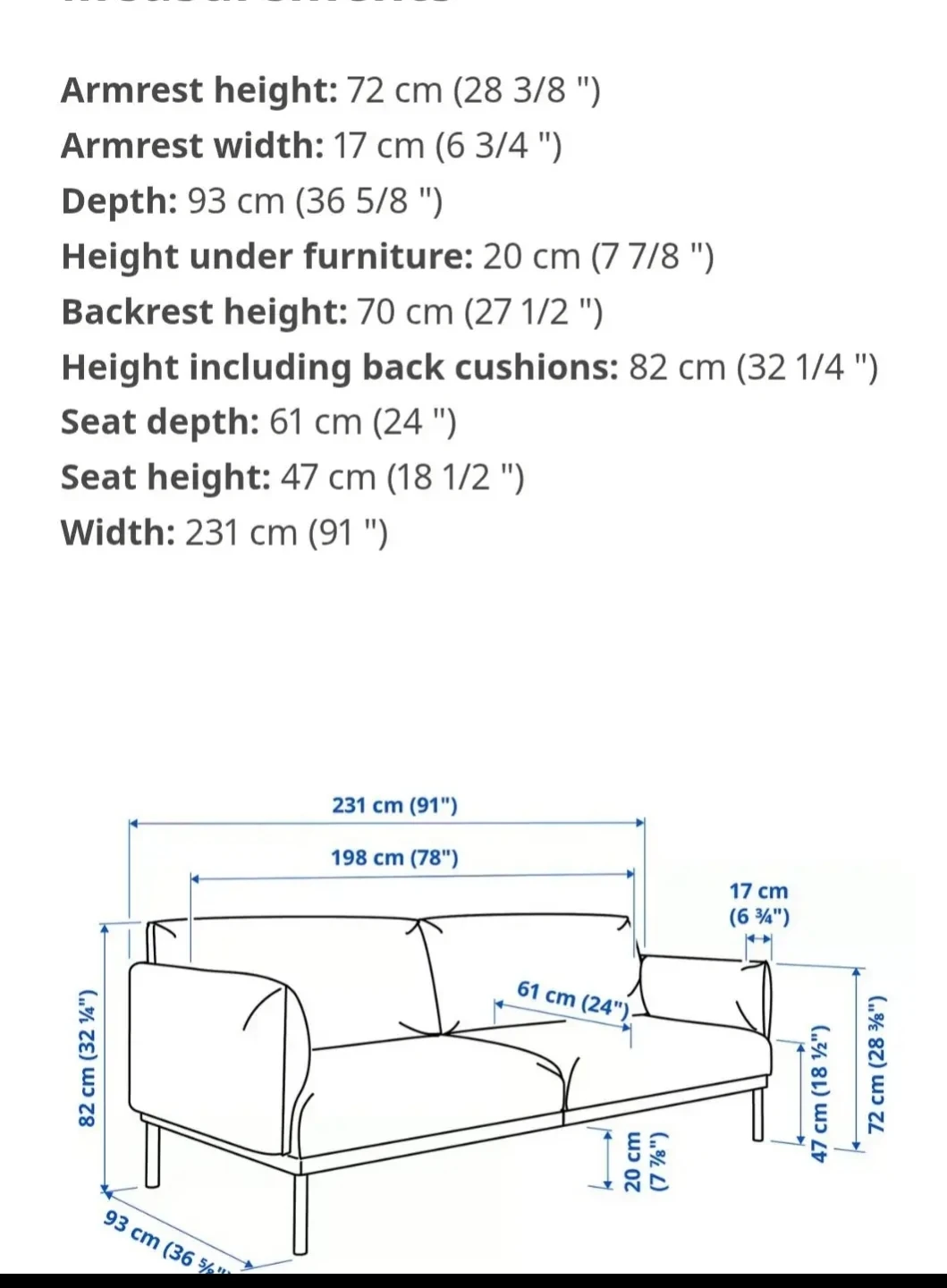 Moving out sale. Ikea sofa is 3 seater in light gray colour - photo 3