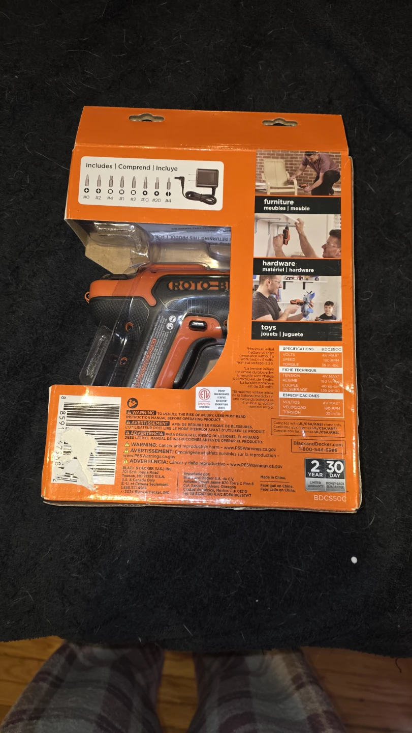 Black+Decker 4V MAX Roto-Bit Cordless Screwdriver drill - photo 2