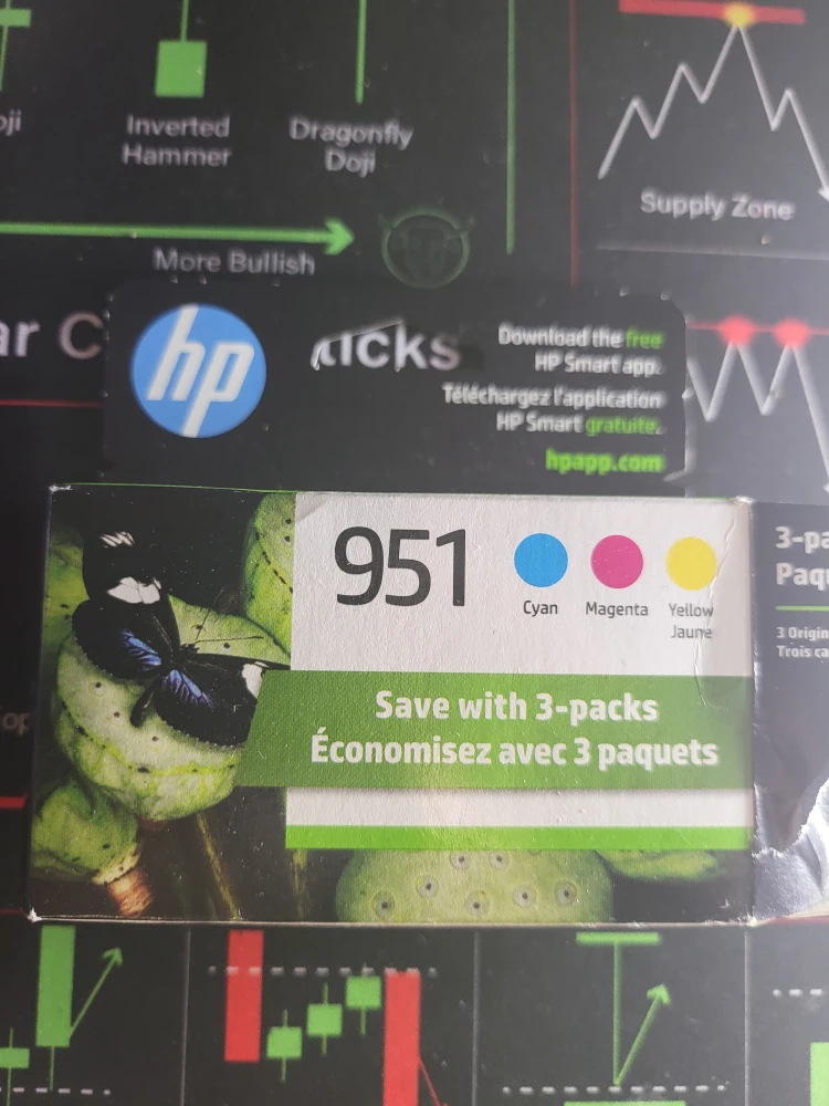 HP 951 Cyan, Magenta, Yellow Ink Cartridges