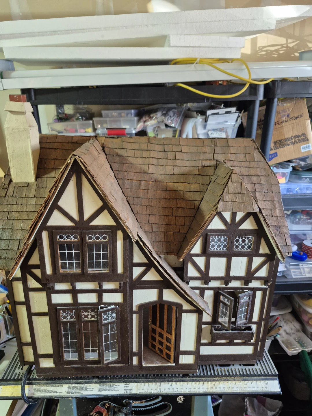 Vintage Tudor Style Dollhouse