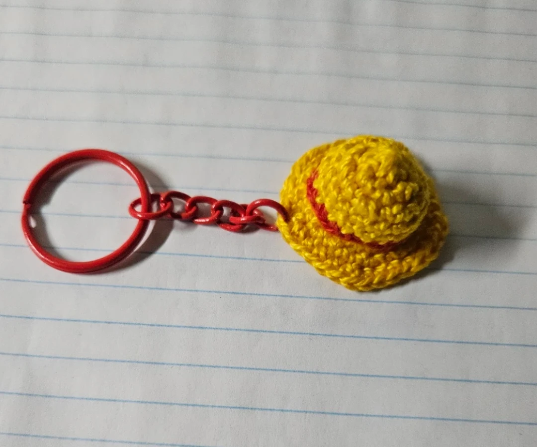 Luffy's straw Hat keychain