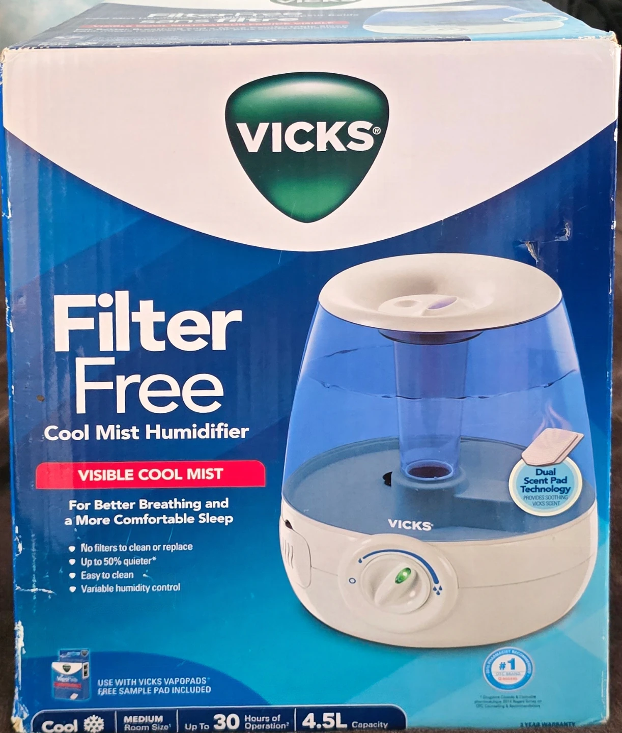 Vicks FilterFree Cool Mist Humidifier
