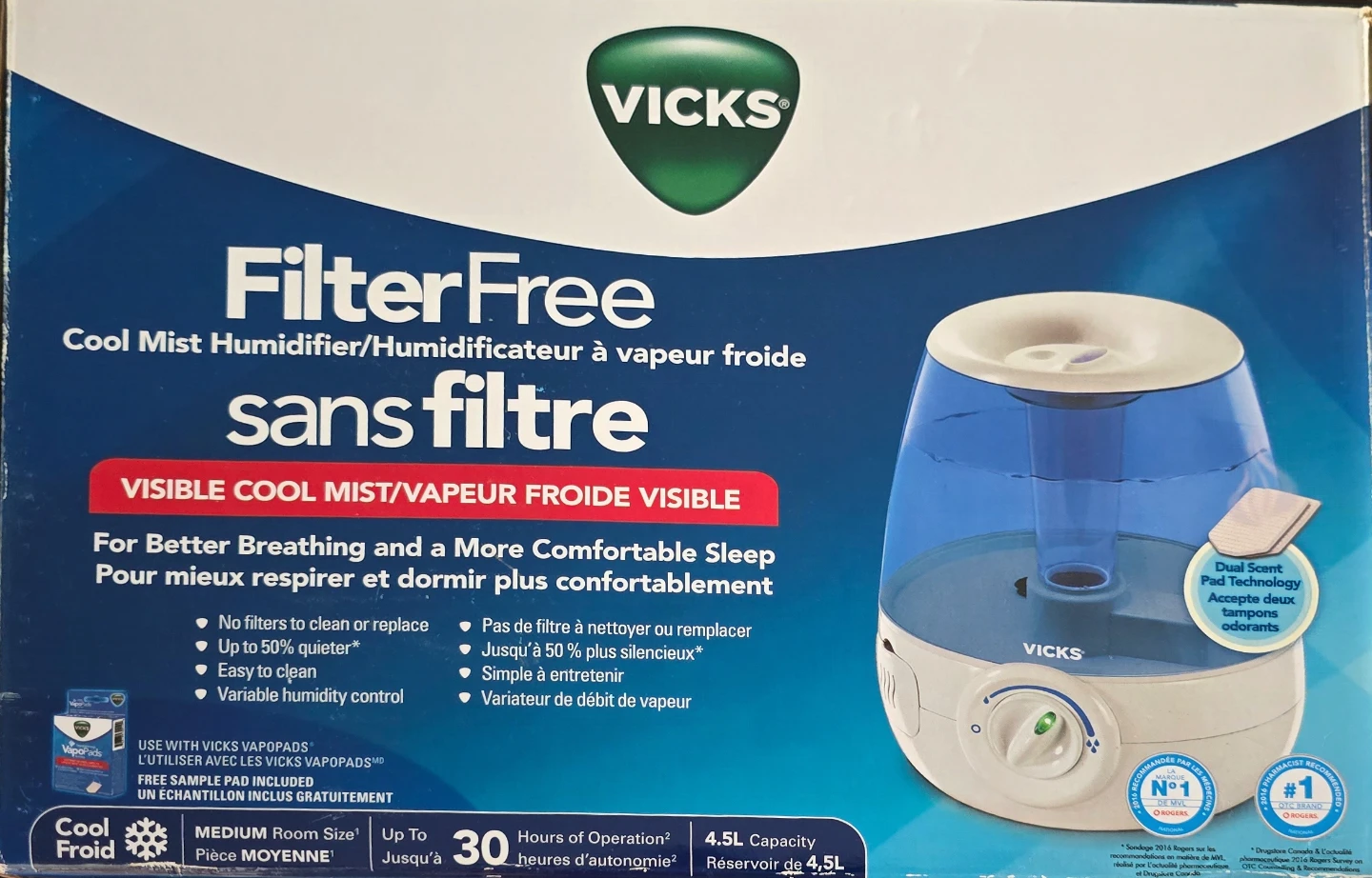 Vicks FilterFree Cool Mist Humidifier - photo 3