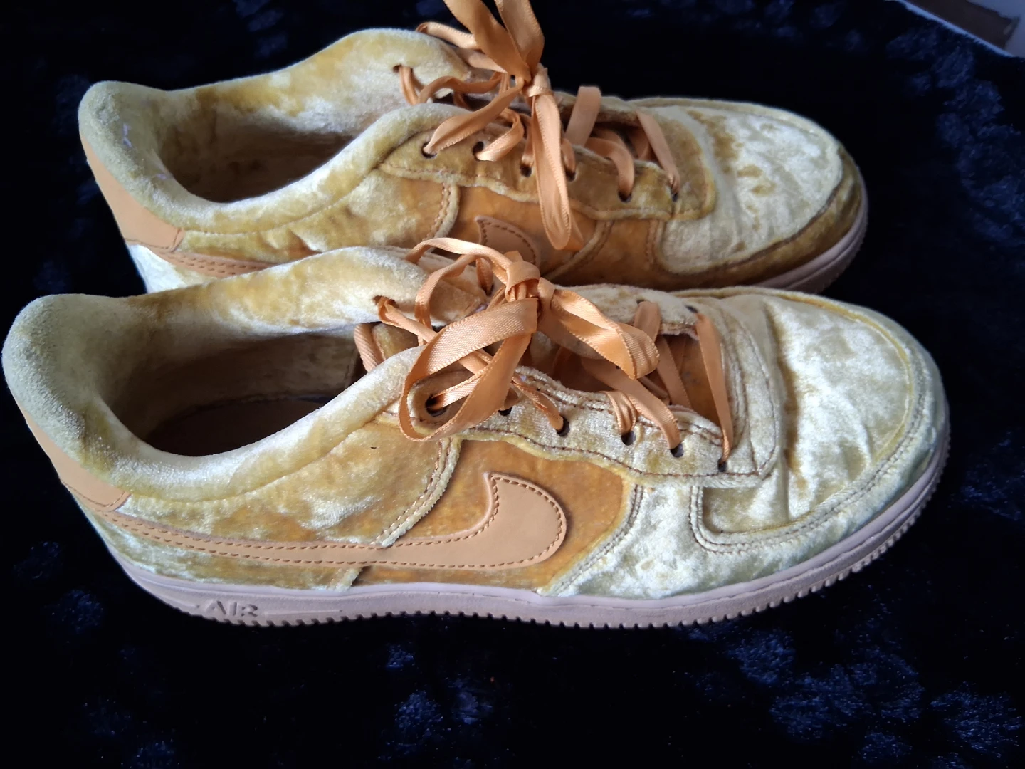 Nike Air Force 1 Velvet Sneakers - photo 3