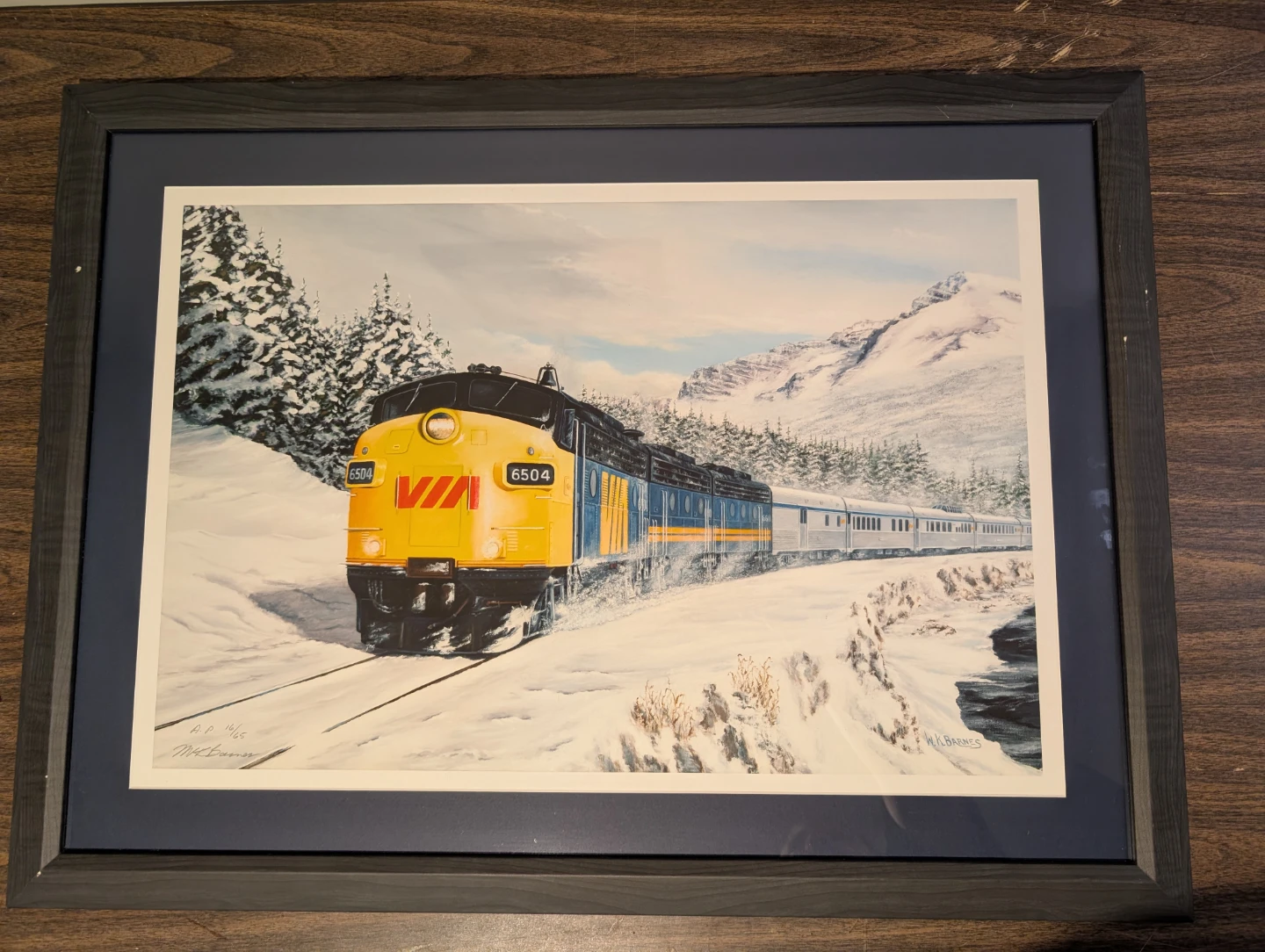 W.K. Barnes "The Canadian" Via Vintage Art Print (AP 16/65)
