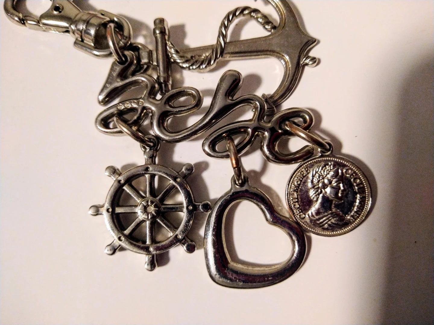 Vintage Y2K bebe branded nautical-themed bag charm - photo 2
