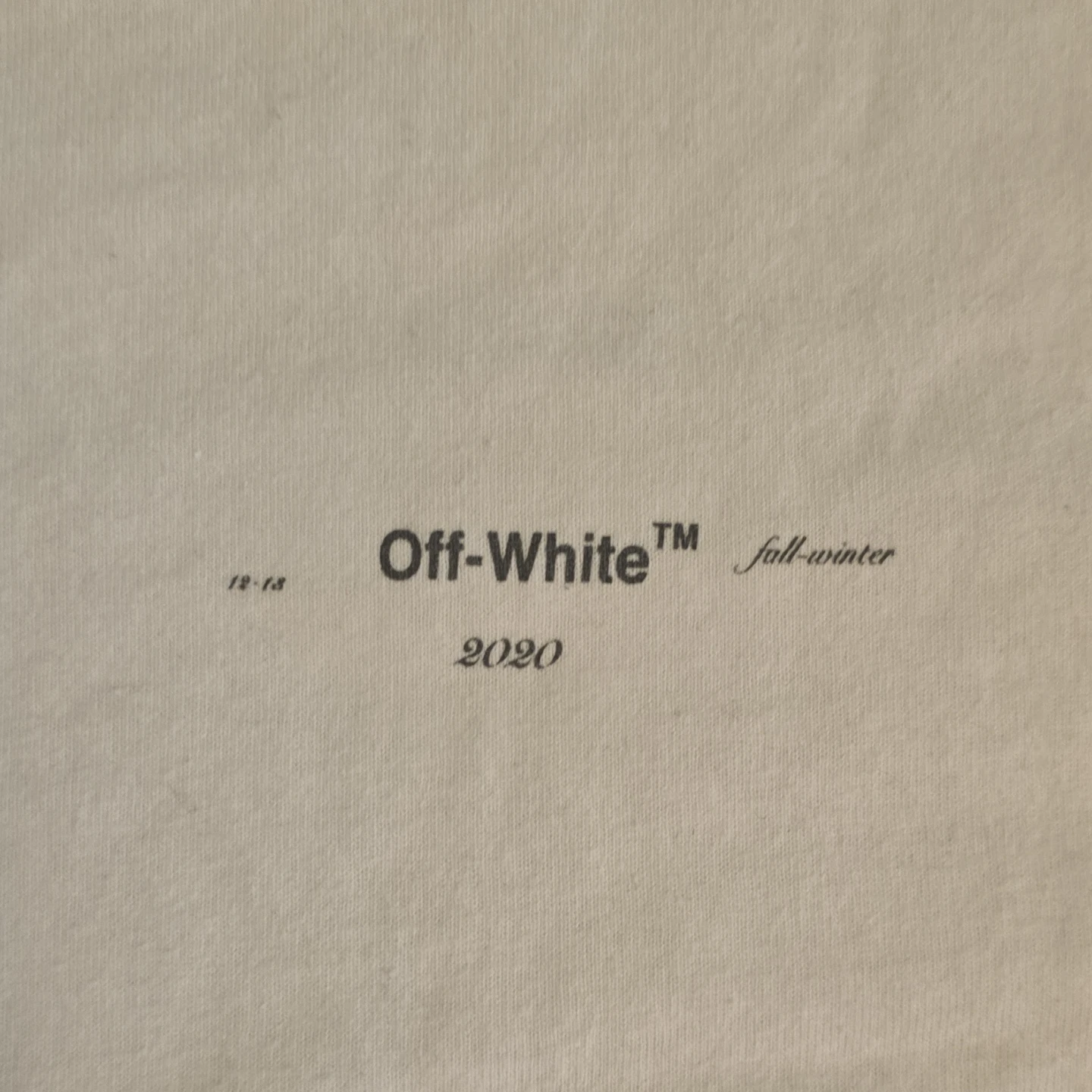 OFF-WHITE c/o VIRGIL ABLOH"MAIN LABEL" Long Sleeve T-Shirt