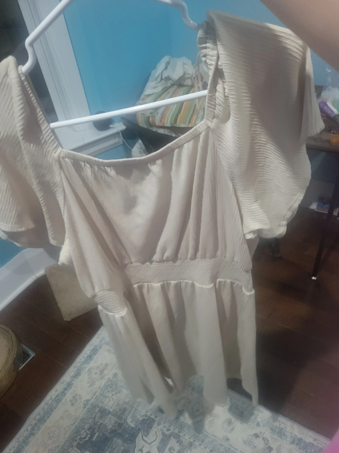 Old Navy Women's Cream Textured Puff Sleeve Top Size Large Tall - photo 2
