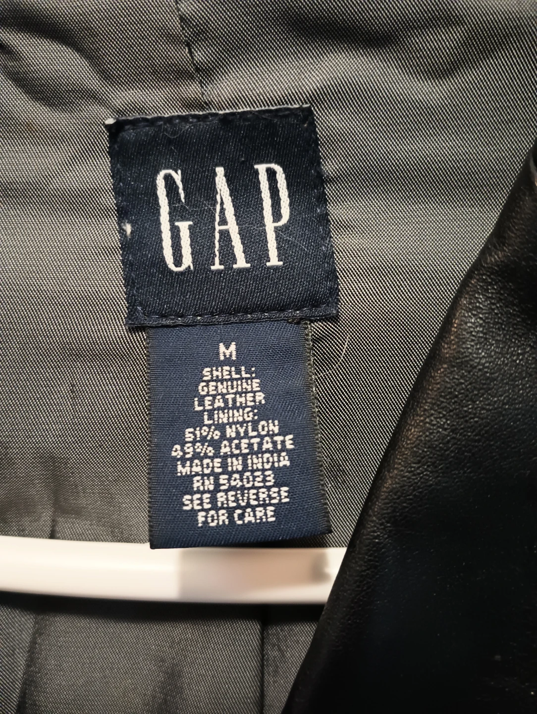 GAP Genuine Leather Blazer Jacket - Women's Medium - photo 2