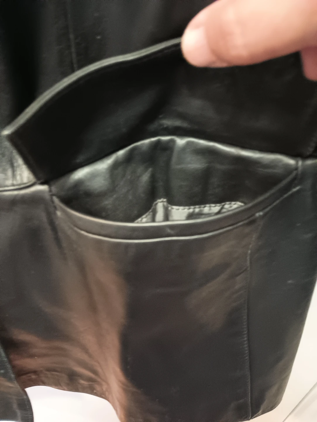 GAP Genuine Leather Blazer Jacket - Women's Medium - photo 4