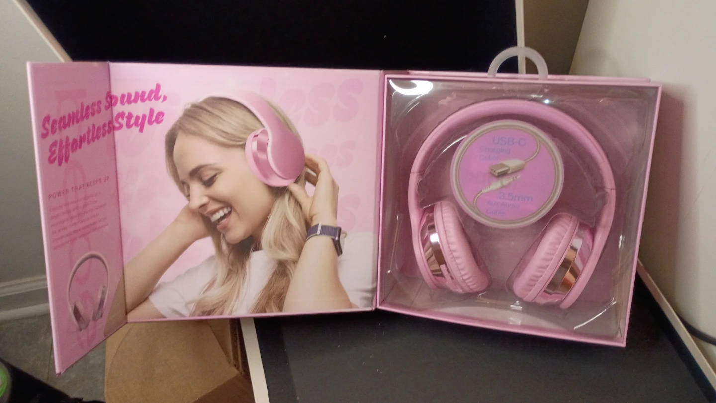 Bebe Wireless Bluetooth Headphones - Pink - photo 4