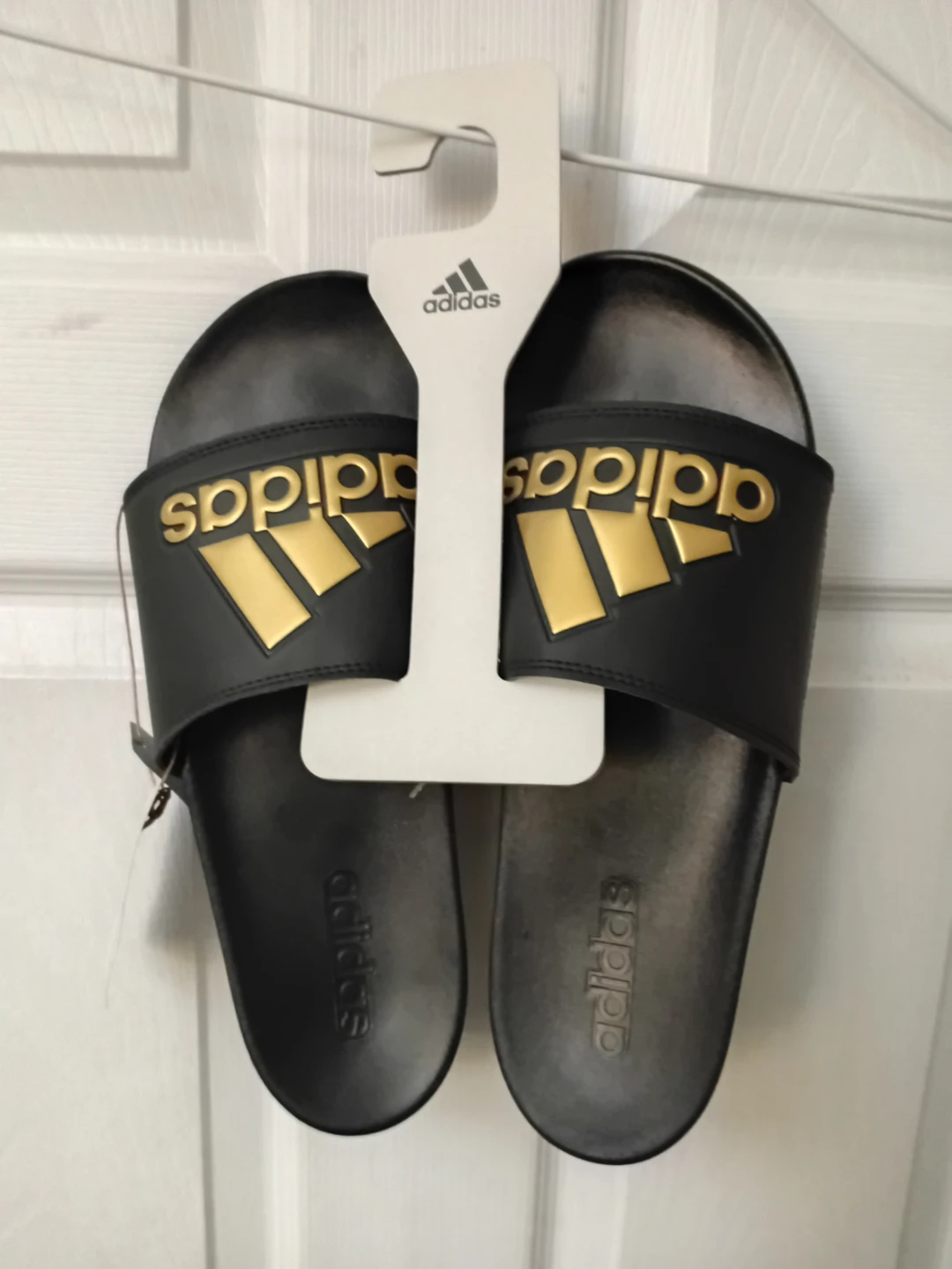 Adidas M Adilette Slides M11 Black Gold - photo 4