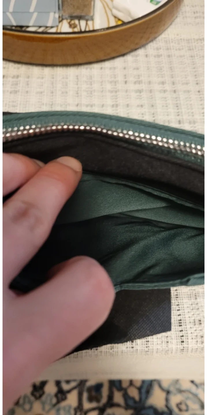 New Prada Beauty Forest Green Cosmetic Pouch - photo 5