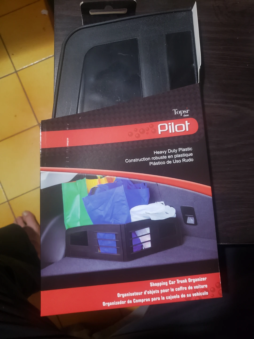 Topsi Pilot Heavy Duty Plastic Shopping Car Trunk Organizer