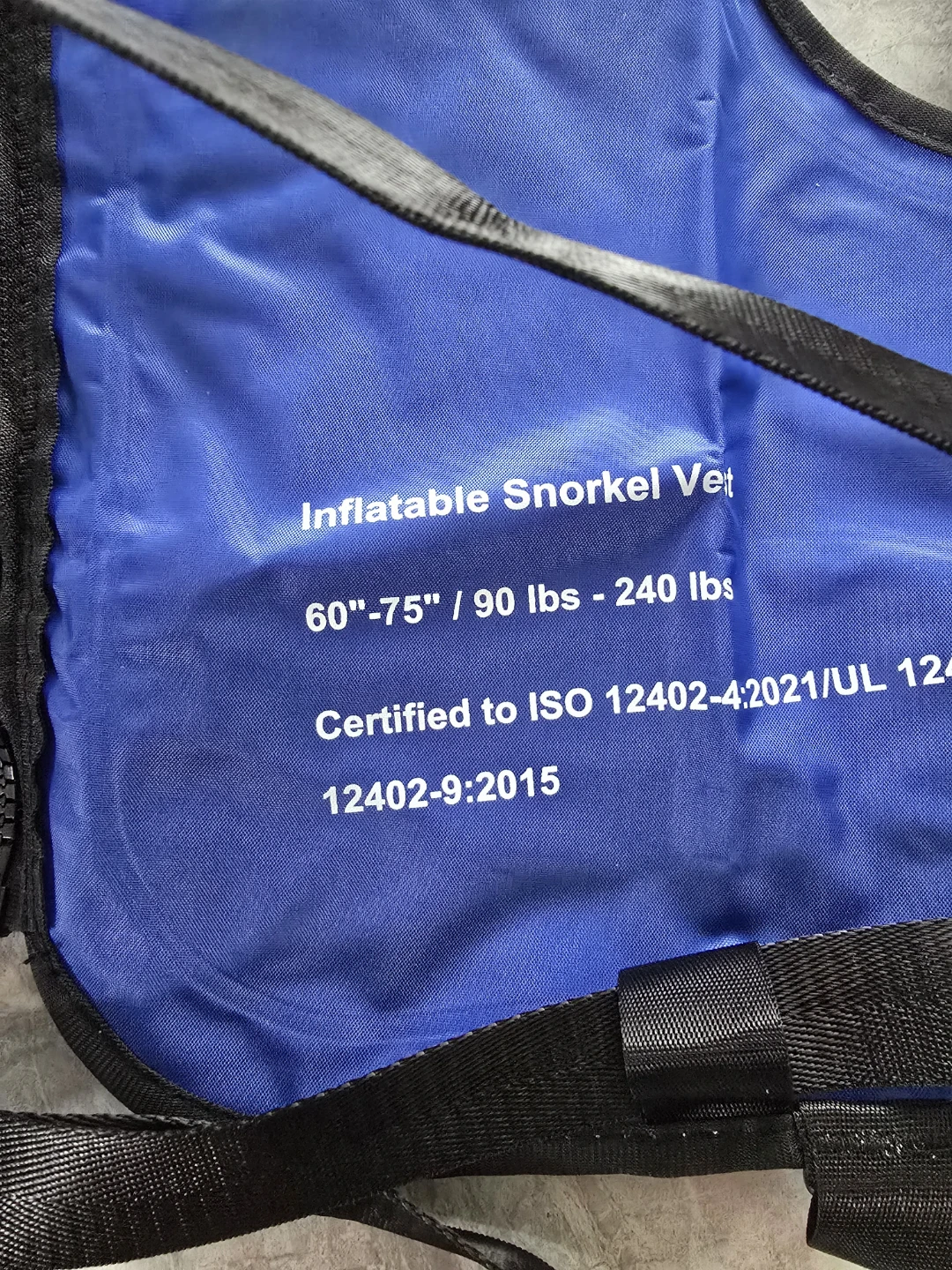 JURMICKEY Blue Inflatable Snorkel Vest - photo 4