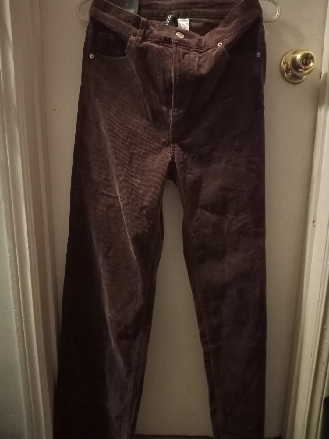 Brand New H&M Brown Corduroy Pants - Size US 6 - photo 2