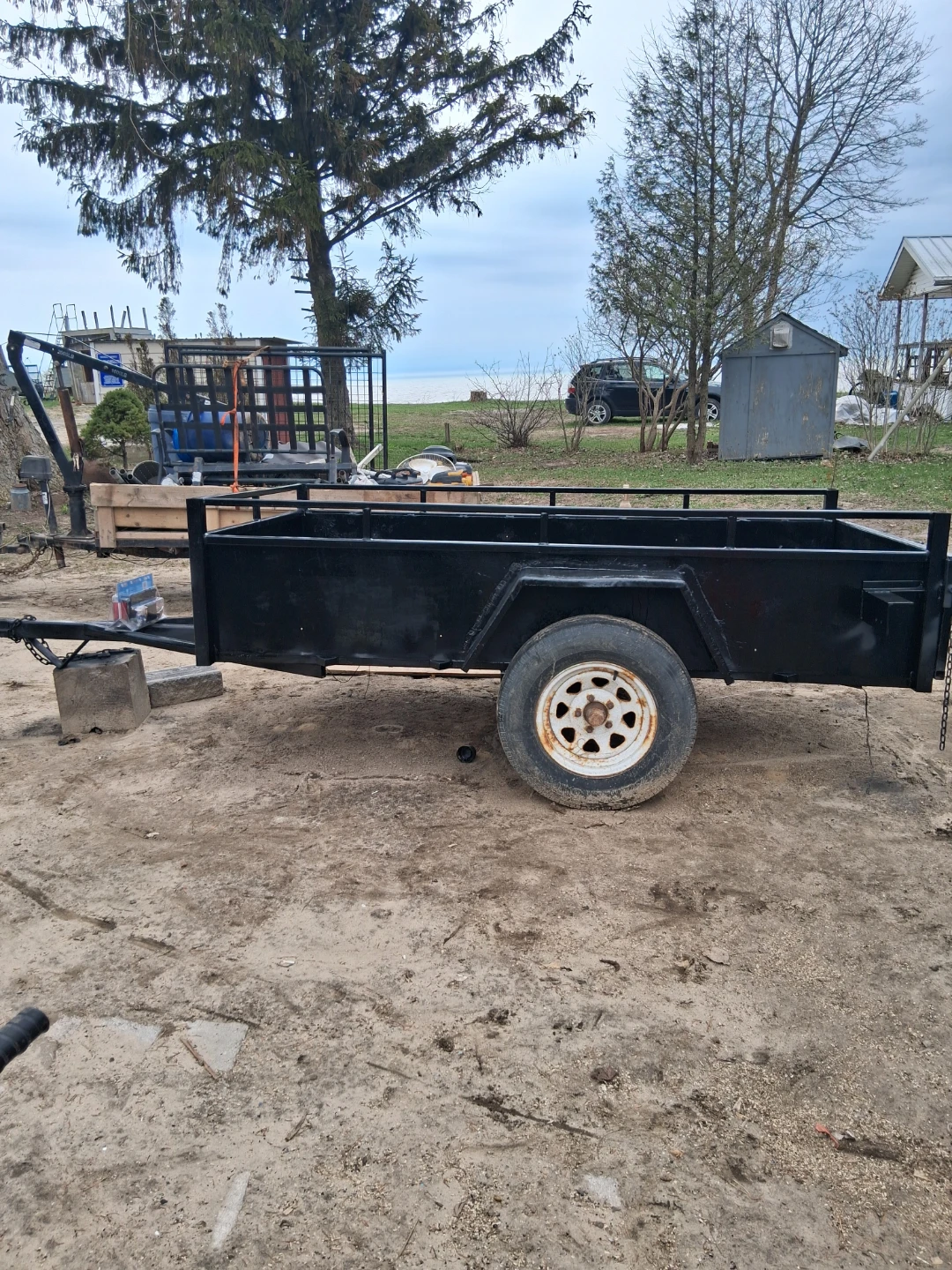 Black Utility Trailer