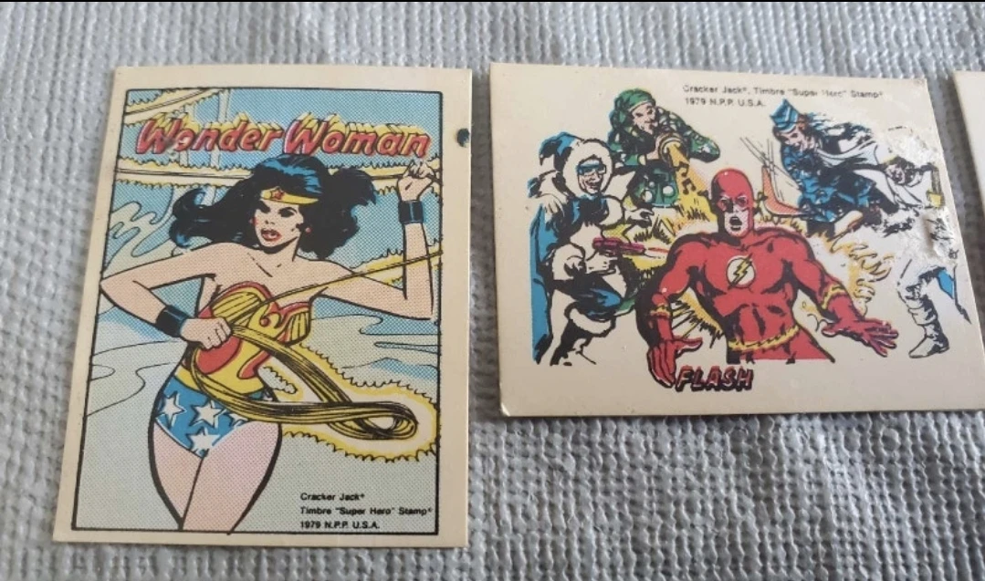1979 cracker jack dc comics lot of 8 stamp cards - photo 5