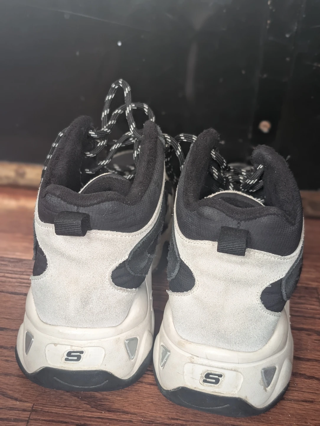 Skechers Women's Black & White High-Top Sneakers 6.5 - photo 4