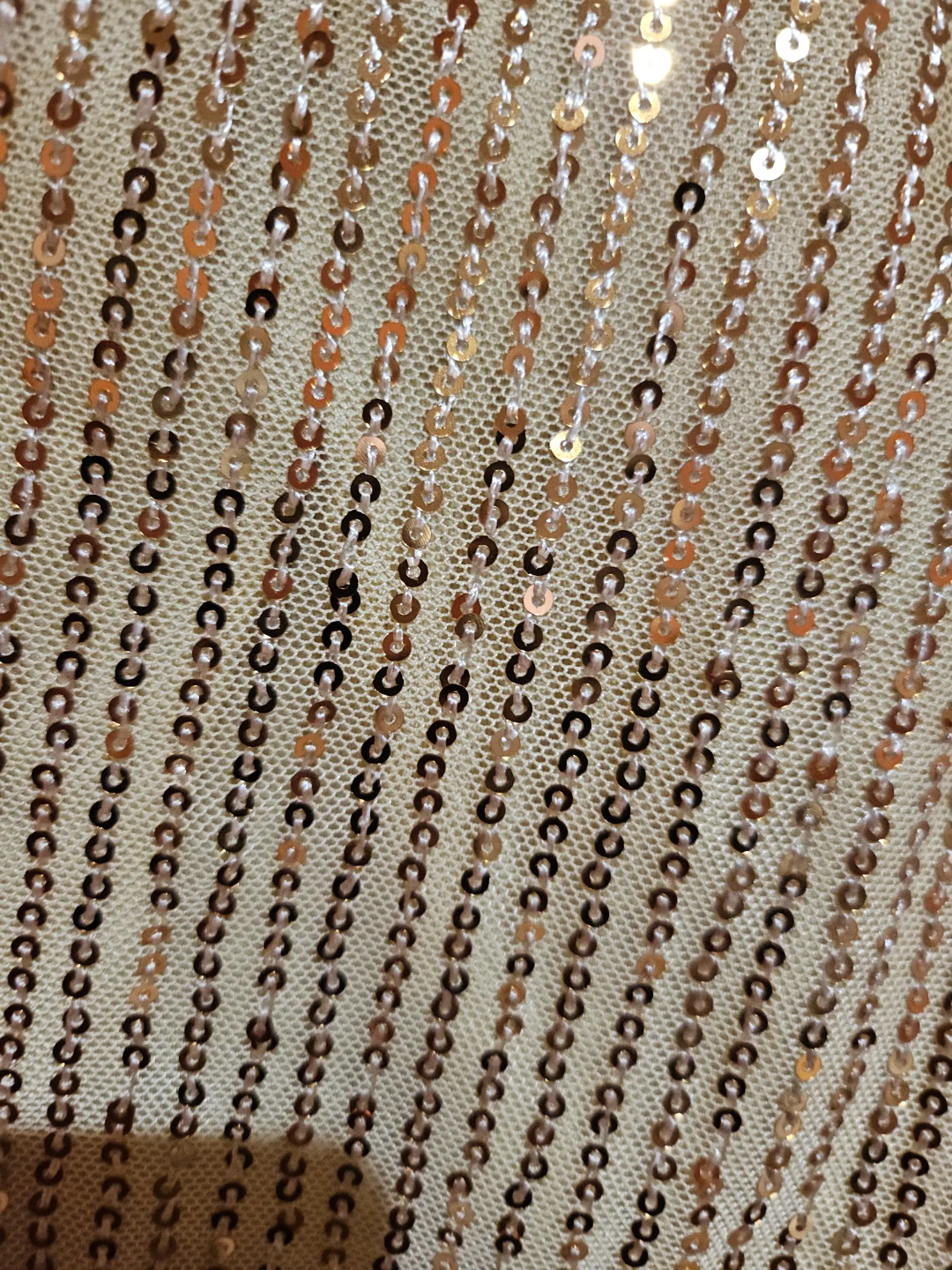 Gold Sequin Strapless Top with Scarf Detail - photo 5