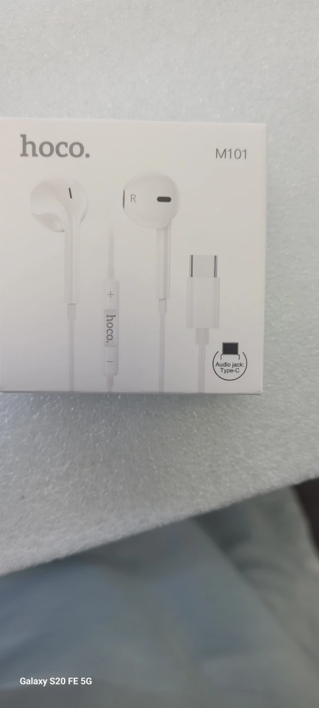 Hoco M101 Type-C Earphones White