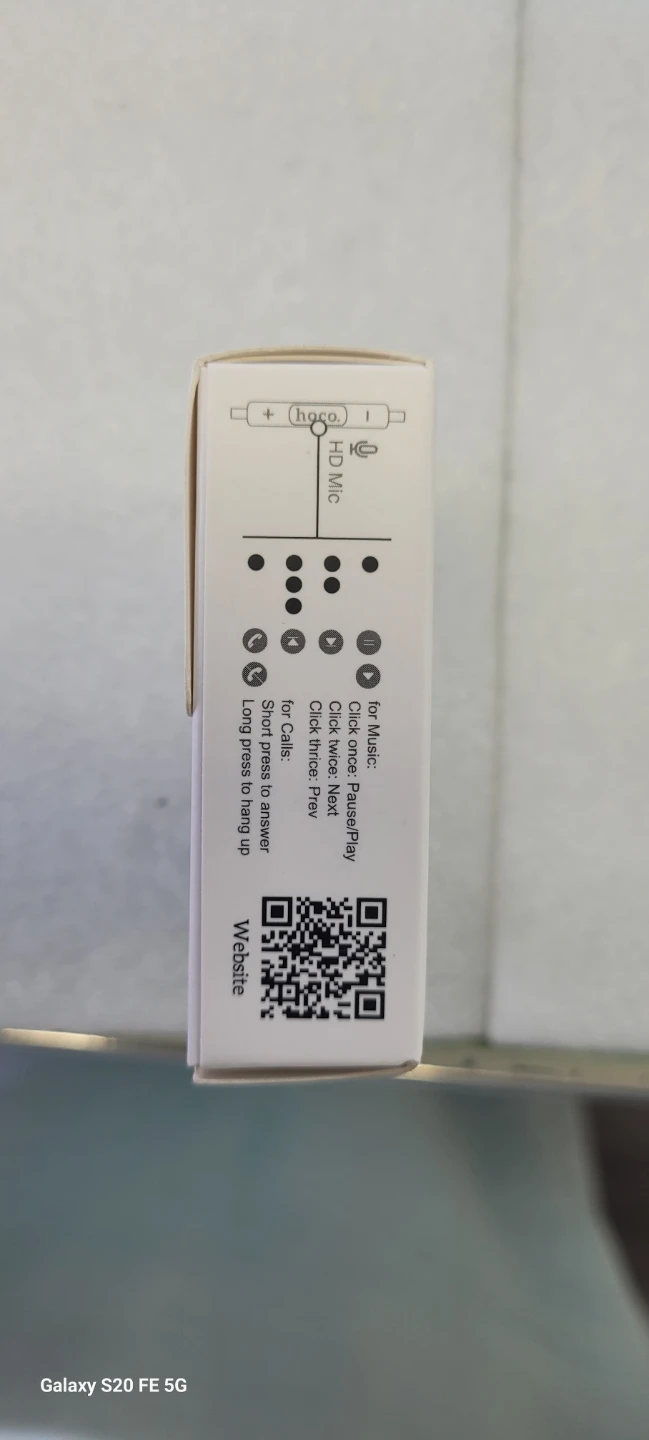 Hoco M101 Type-C Earphones White - photo 4