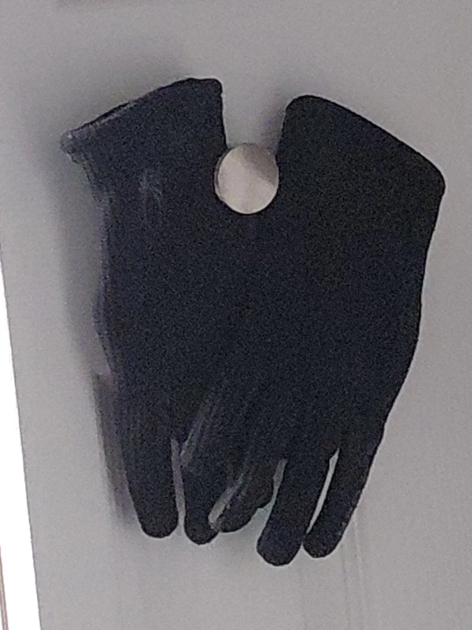 Seirus Black Leather and Knit Gloves with Spider Logo