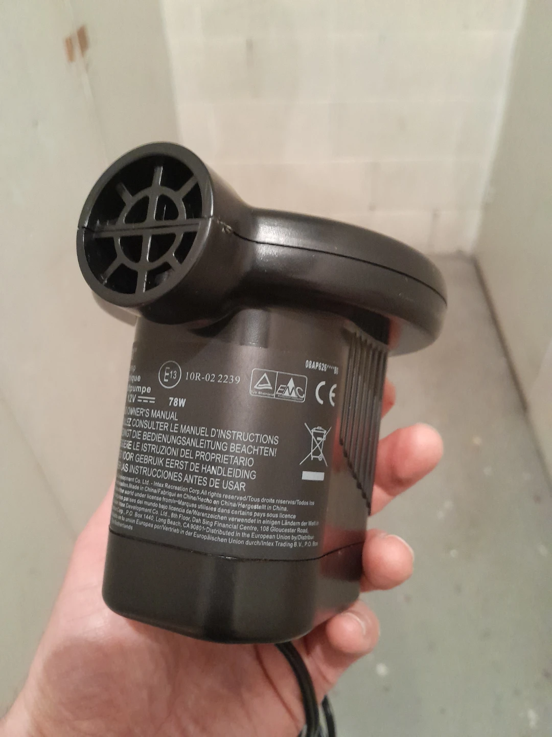 Intex Quick-Fill 12V Electric Air Pump - photo 4