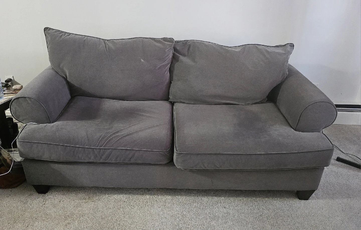 Grey Two-Seater Sofa