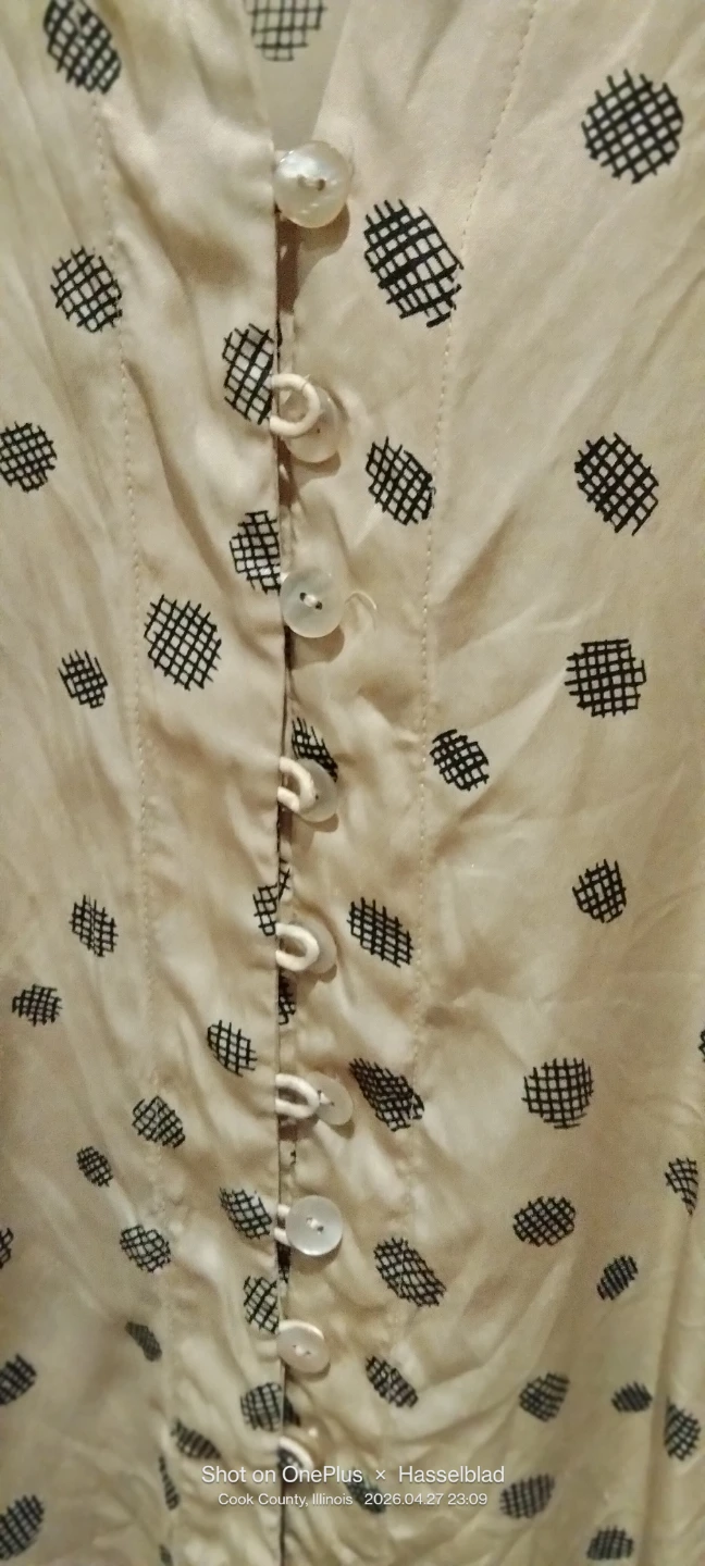 Rena Rowan Silk Button-Up Blouse Size 4 - photo 3