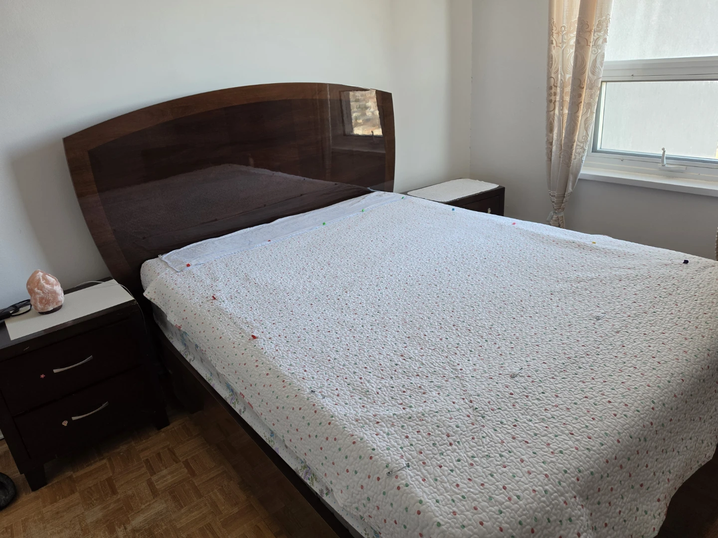 Wooden Queen Bed Frame with Headboard - photo 2