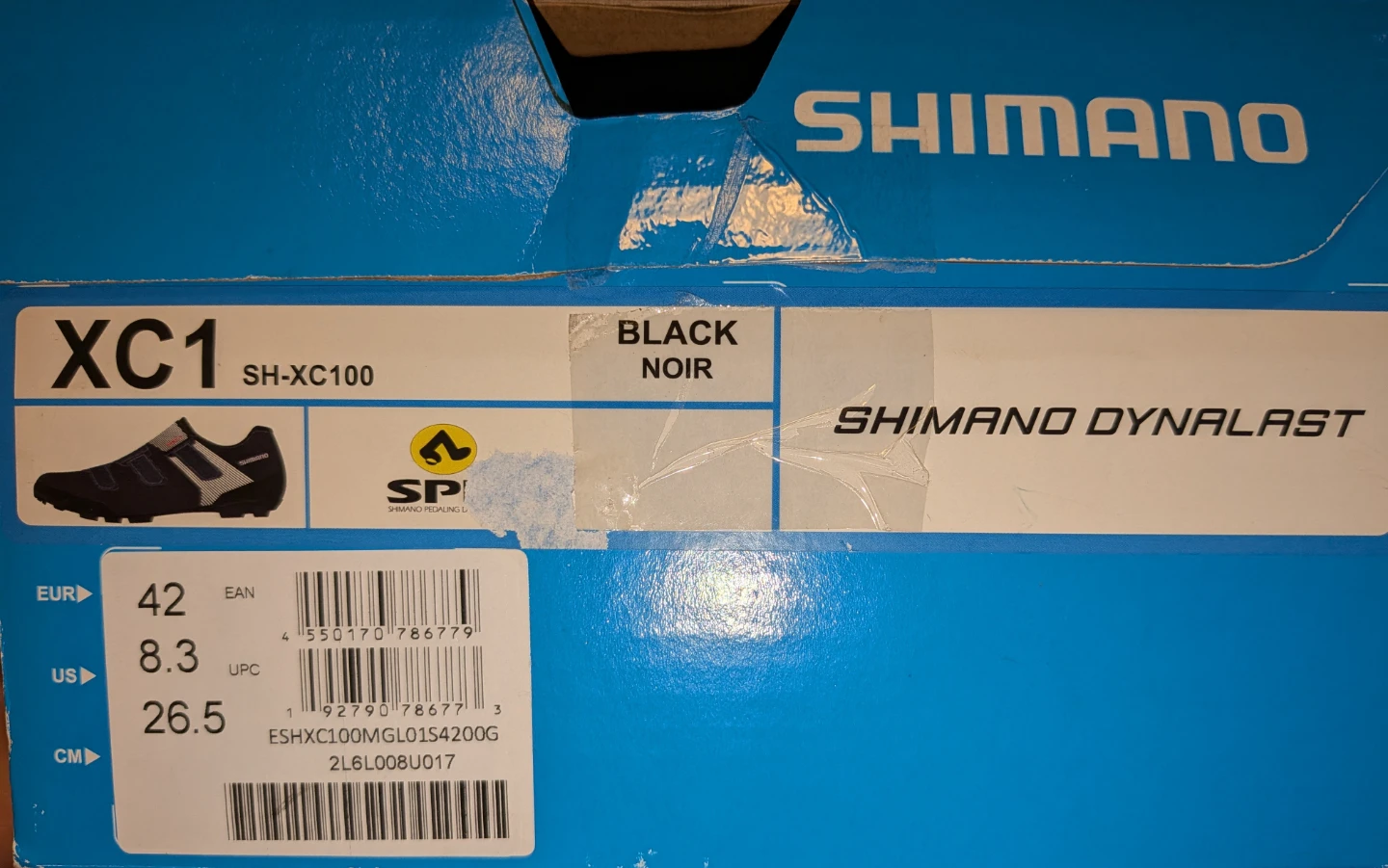 Brand New Shimano XC1 Cycling Shoes - Black, Size 42 - photo 2