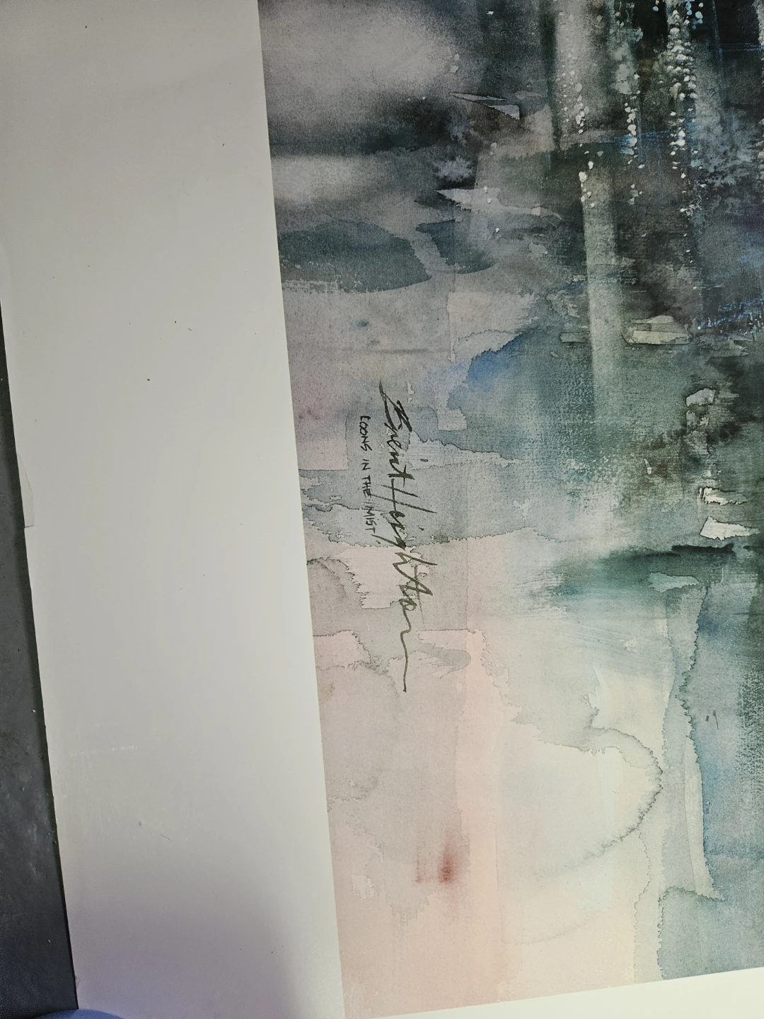 Brent Heighton "Looks in the Mist" Watercolor Print - photo 3