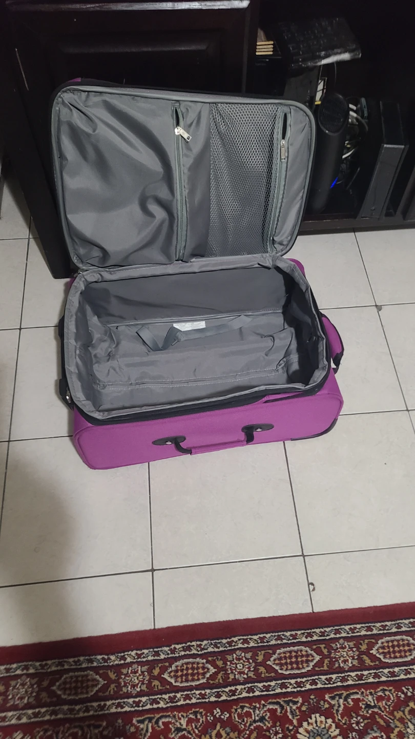Purple Rolling Suitcase with Telescopic Handle - photo 5