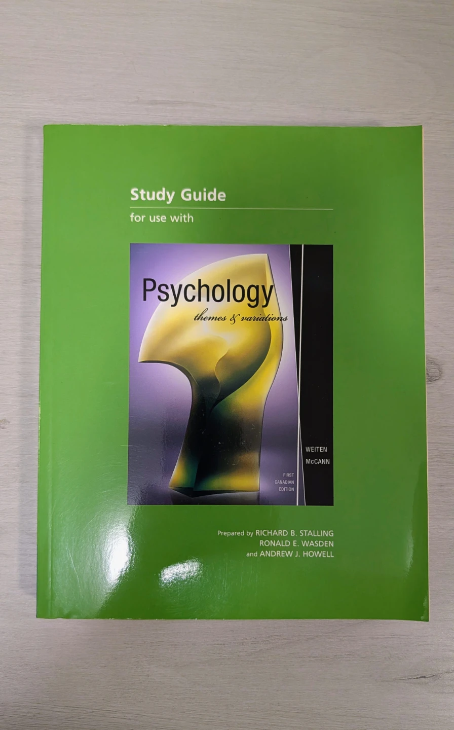 Study Guide for Psychology: Themes & Variations - First Edition