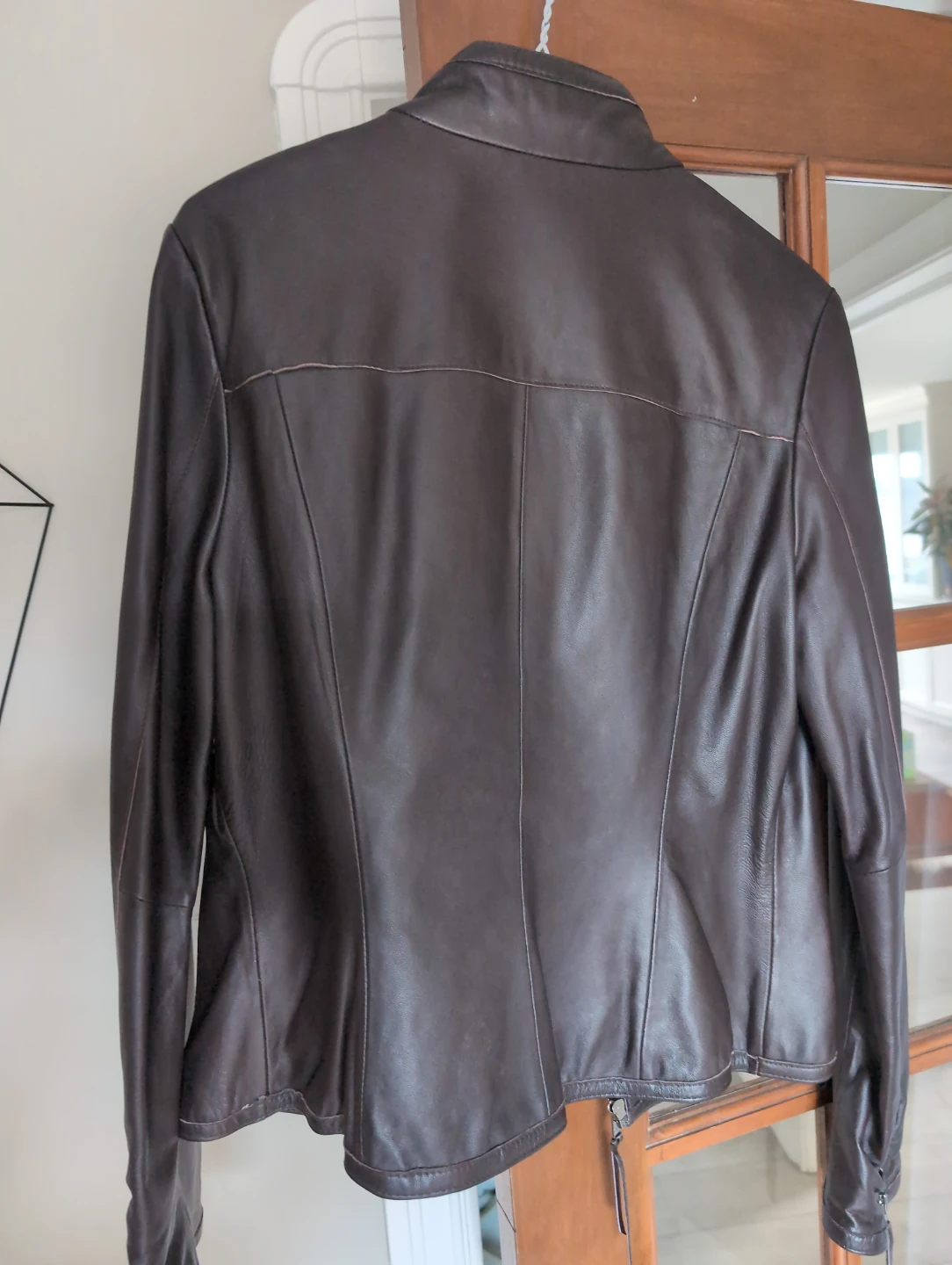 Black Rivet Women's Brown Leather Jacket - Size L - photo 3