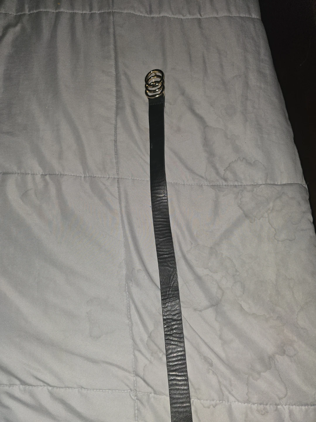 Black Belt with Gold Rings