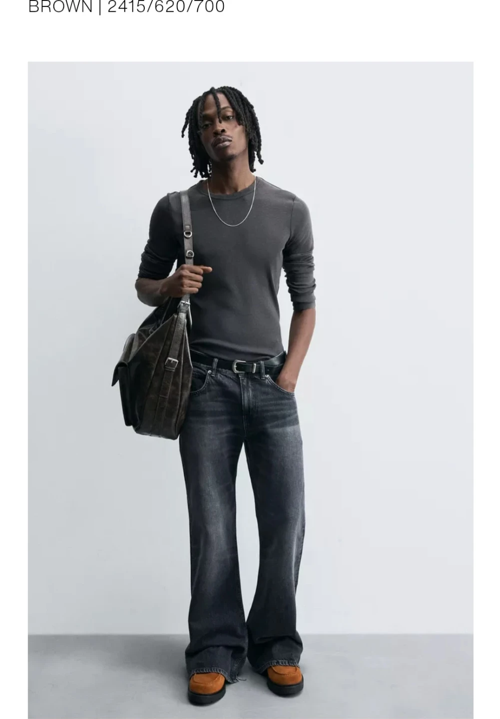 Zara Man Brown Suede Lace-up Derby Shoes - photo 4