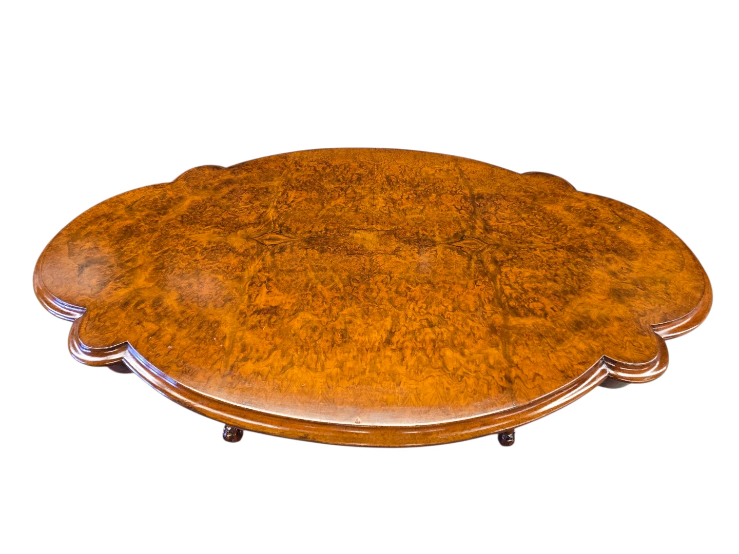 Antique Walnut Burr Wood Side Table - photo 2